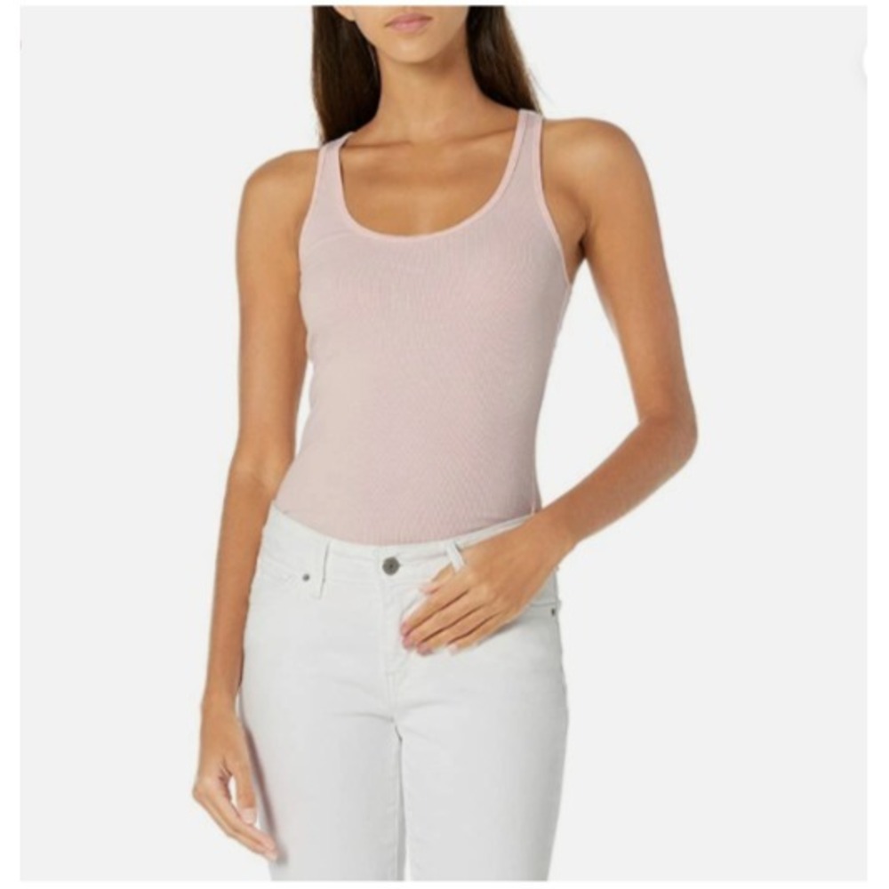 A|X Armani Exchange Women Scoop Neck Tank‎ Top, Cotton Candy, Size M